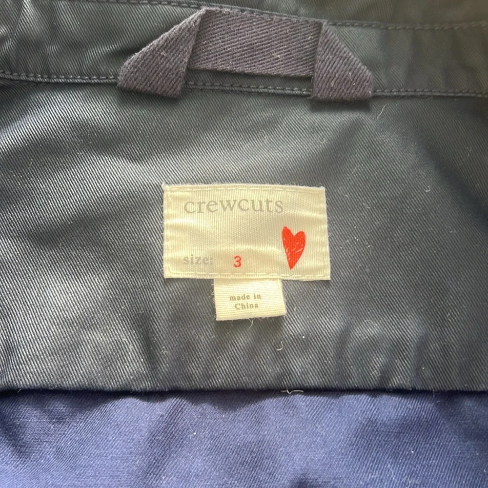 J Crew Crewcuts Girls Hooded Jacket Size 3 - Picture 2 of 4